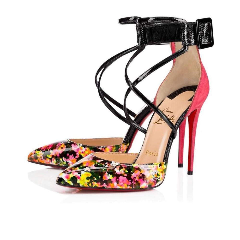 Christian Louboutin NIB Suzanna 100 Multi Patent Leather Stiletto Pumps EU 40